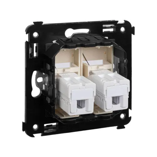 Розетка телефонная 2-м СП Avanti "Ванильная дымка" RJ12 DKC 4405314 фото 3