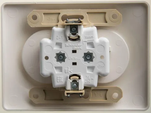 Розетка 2-м СП Glossa 16А IP20 250В без заземл. в сборе перламутр. SE GSL000620 фото 3