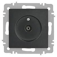 Розетка телевизионная одиночная TV СП Accent 6-301-07 IP20 графит Intro Б0063614