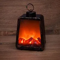 Камин светодиодный "Лофт" 17х10х24.5см эффект живого огня USB и элементы питания 3хC (не в компл.) Neon-Night 511-034