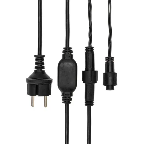 Гирлянда светодиодная "Айсикл" (бахрома) 5.6х0.9м 240LED син. 16Вт 230В IP67 провод каучук черн. Neon-Night 255-243 фото 2