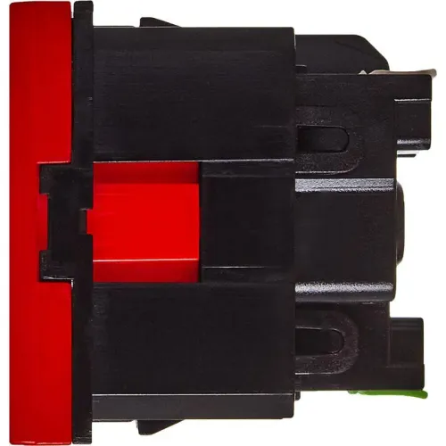 Розетка 2мод. 16А 250В 90град. с заземл. защ. шторки безвинт. зажимы красн. ИЭК Leg 4525055 фото 3