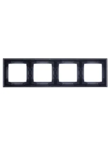 Рамка Levit 4п серебр./дым. черн. ABB 2CHH015040A6070 фото 3