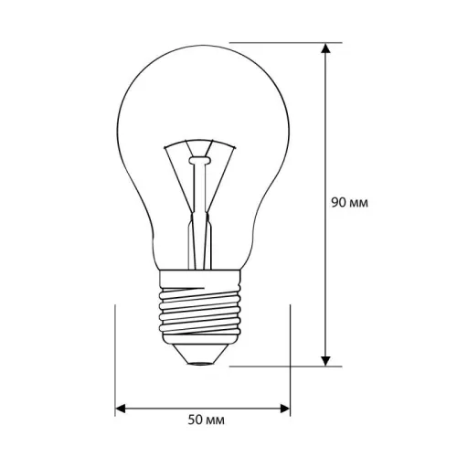Лампа электрич. накаливания 95/A/CL/E27/G с прозр. колбой ЛОН ГОФРА Б230-95-6 Camelion 15043 фото 2