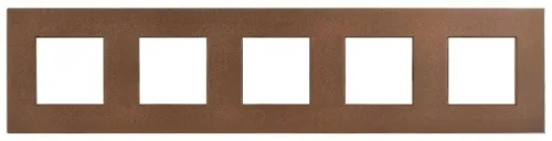Рамка 5-м SKANDY SK-F35Br металл шоколад IEK SK-M52-M-K30 фото 2