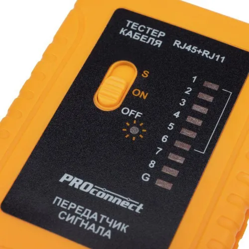 Тестер кабеля RJ45+RJ11 HT-C004 PROCONNECT 12-1006-4 фото 4