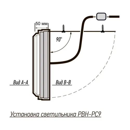 Светильник светодиодный PBH-PC9-OA 24Вт 4000К IP65 2400лм ЖКХ бел. JazzWay 5070172 фото 9