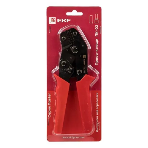 Пресс-клещи ПК-02 (0.25-6.0кв.мм НШвИ НШв) Master EKF pk-02-mas фото 3