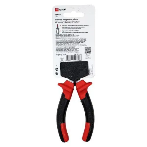 Длинногубцы изогнутые 160мм Master Basic EKF dgi-160-mas фото 3