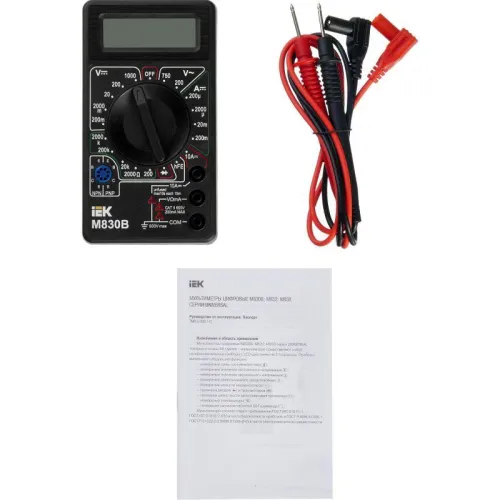 Мультиметр цифровой Universal M830B IEK TMD-2B-830 фото 7