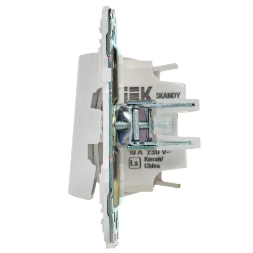 Выключатель перекрестный 2-кл. SKANDY 10А SK-V06W арктич. бел. IEK SK-V23-0-10-K01 фото 3