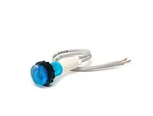 Арматура сигнальная 10мм с силиконовым проводом 24В син. EMAS S100LM2