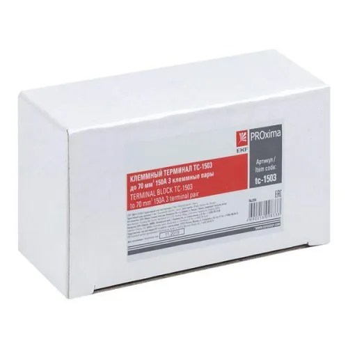 Терминал клеммный TC-1503 до 70кв.мм 150А 3 клеммные пары EKF tc-1503 фото 6