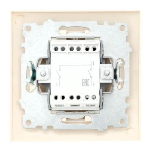 Выключатель 2-кл. СП Валенсия 10А IP20 крем. PROxima EKF EWV10-023-20 фото 4