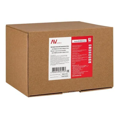 Выключатель автоматический 250А 100кА AV POWER-2/3 ETU6.0 AVERES EKF mccb-23-250H-6.0-av фото 4