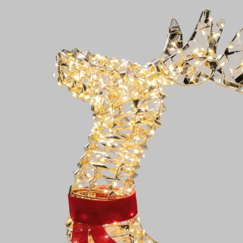 Фигура светодиодная "Бегущий олень" 88см тепл. бел. IP44 питание от трансформатора Neon-Night 501-375 фото 8