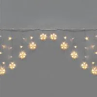 Гирлянда светодиодная "Арка" со звездами 2.5х1.2м 136LED тепл. бел. 7Вт 230В IP20 с контроллером 8 режимов Neon-Night 255-076