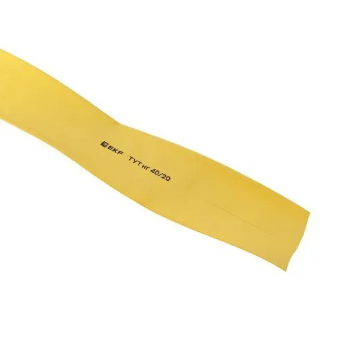 Трубка термоусадочная ТУТ нг 40/20 желт. (уп.50м) EKF tut-40-y фото 5