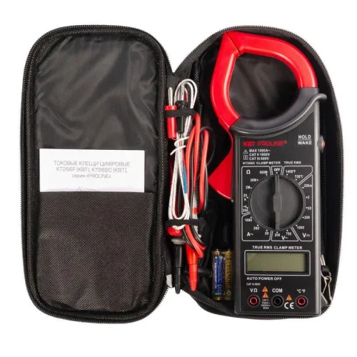 Клещи токовые цифровые KT 266C "PROLINE" КВТ 79132 фото 5