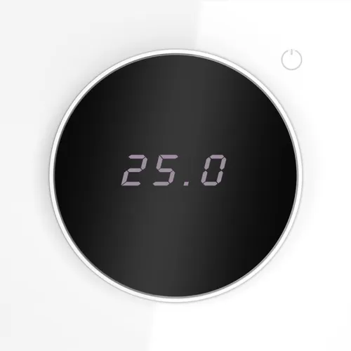 Терморегулятор электронный S70 с индикацией и датчиком для теплого пола механизм бел. глянцевый Voltum VLS070101 фото 4