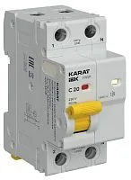 Устройство защиты от дугового пробоя (УЗДП) 1P+N C 20A с авт. выкл. KARAT IEK KA-DP11-1-020-C