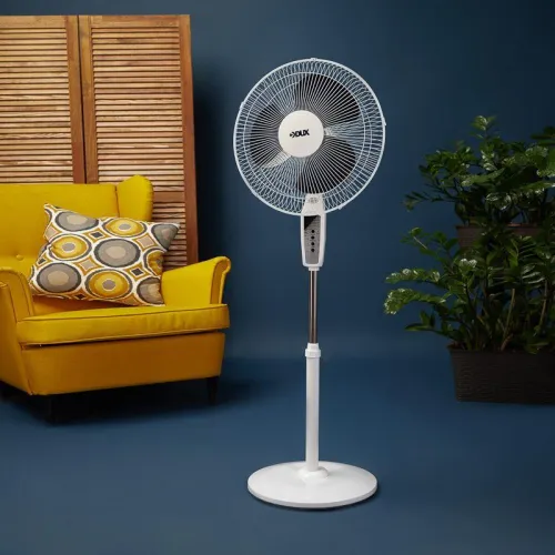 Вентилятор напольный DX-1608R 40Вт 220В с пультом и таймером бел./черн. DUX 60-0210 фото 9