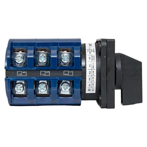 Переключатель кулачковый ПК-1-23 3П 63А "1-0-2" EKF pk-1-23-63 фото 2