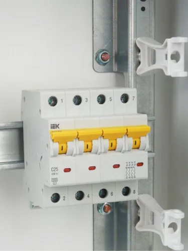 Выключатель автоматический модульный 4п C 25А 6кА ВА47-60M KARAT IEK MVA31-4-025-C фото 3