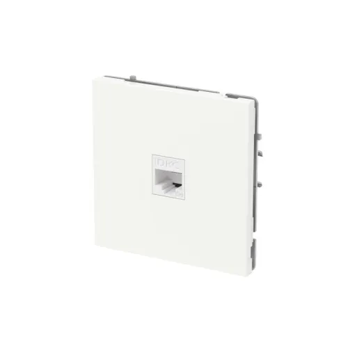 Розетка компьютерная 1-м KANT RJ45 кат.5E без шторки бел. магнолия DKC 7000663 фото 3