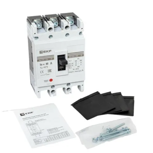 Выключатель автоматический 3п 100/80А 35кА ВА-99М PROxima EKF mccb99-100-80m фото 2