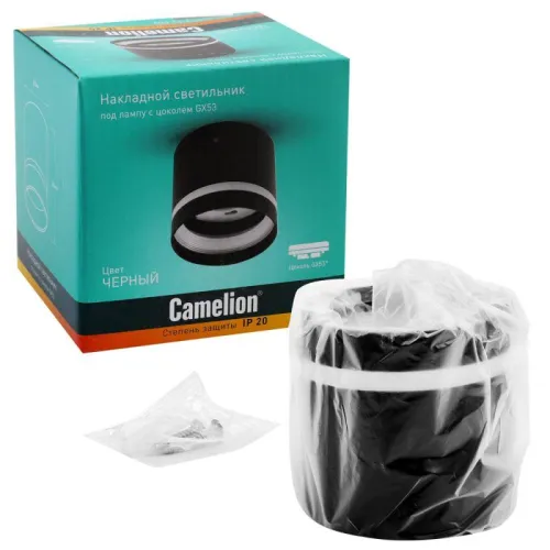 Светильник встраиваемый IP20 под лампу GX53 LGX53-01 C02 Camelion 15394 фото 2