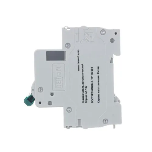 Выключатель автоматический модульный 3п C 50А 6кА ВА-103 DEKraft 12310DEK фото 3