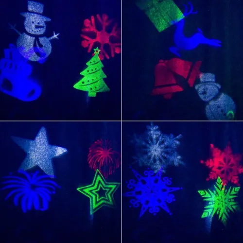 Проектор светодиодный 4LED RGBW 4Вт 12В IP44 12 сменных слайдов Neon-Night 601-262 фото 9