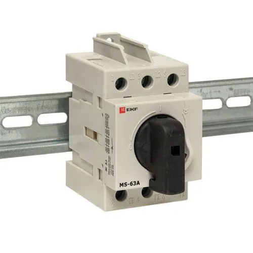 Рубильник мод. 3п MS-63A на DIN-рейку EKF ms-63d фото 4
