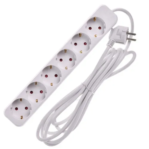 Удлинитель 6х3м 10А У06 ПВС 3х1 бел. UMA IEK UM-YP10-10-06-03-Z-K01 фото 2