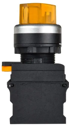 Переключатель 2 полож. 1НО+1НЗ с подсветкой желт. MASTER IEK MI-SW60-11XD-3-14-2-K05 фото 4