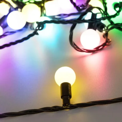 Гирлянда светодиодная ARD-BALL-PRO-D23-10000-BLACK-80LED RGB (230В 7Вт) (IP65) Ardecoled 025622