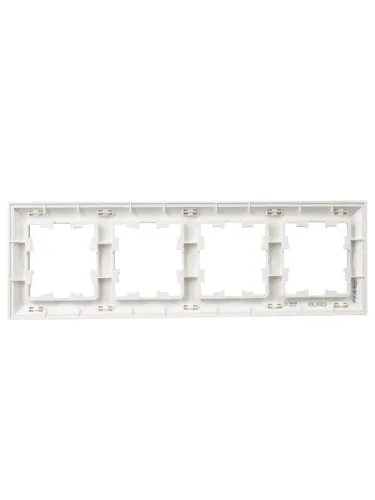 Рамка 4-м BRITE РУ-4-Бр бел./бел. IEK BR-M42-12-K01 фото 3