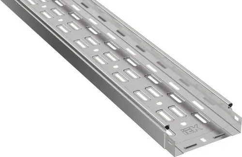 Лоток листовой перфорир. 150х50 L3000 сталь 0.45мм без боковой ESCA 3 IEK ES3-15-050-150-3-045