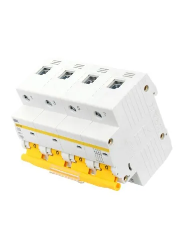 Выключатель автоматический модульный 4п C 25А 10кА ВА47-100 KARAT IEK MVA40-4-025-C фото 4