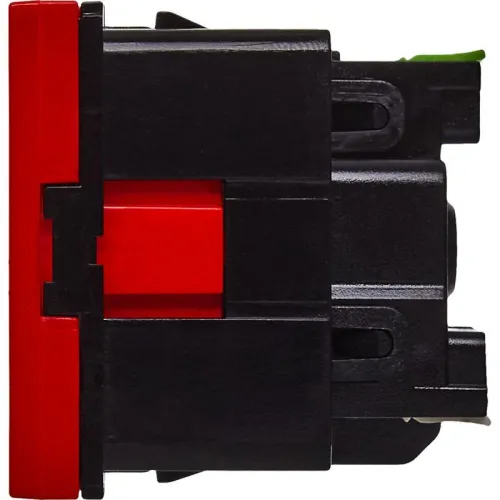 Розетка 2мод. 16А 250В 90град. с заземл. без защ. шторок безвинт. зажимы красн. ИЭК Leg 4525054 фото 3