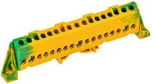 Шина PE "земля" в комб. изол. "Стойка" 8х12-17-ЖЗ TEKFOR IEK TF-NN20-17-DP-K52