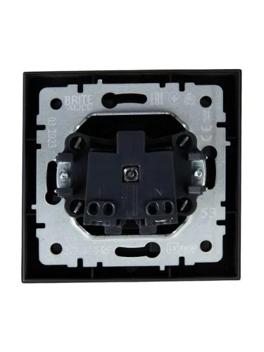 Розетка СП BRITE РСР10-1-0-БрГ 10А в сборе без заземл. без защ. шторок графит IEK BR-R10-10-K53-F фото 5