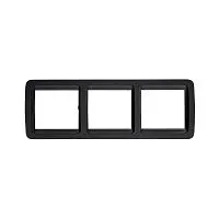 Рамка 3-м горизонтальная CLASSICO 2303HB черн. IN HOME 4690612061146