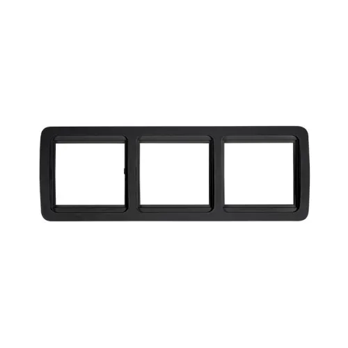 Рамка 3-м горизонтальная CLASSICO 2303HB черн. IN HOME 4690612061146