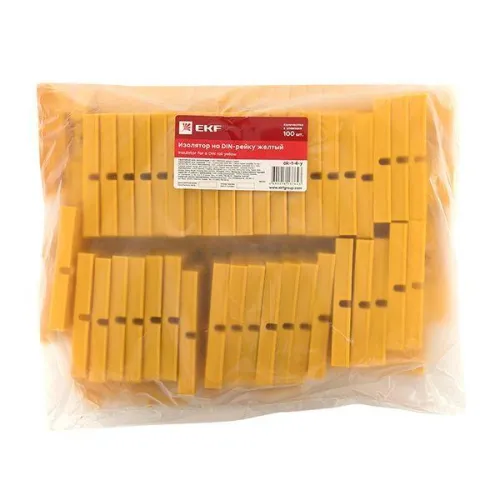 Изолятор на DIN-рейку желт. PROxima EKF ak-1-4-y фото 5