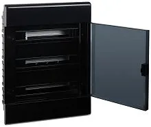 Щиток Тусо скрытая проводка на 54 модуля с дверцей 645х464х116мм (черный) Ruvinil 68154Ч