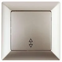 Переключатель 1-кл. СП Solo 4-103-04 10А 250В IP20 шампань Intro Б0053580