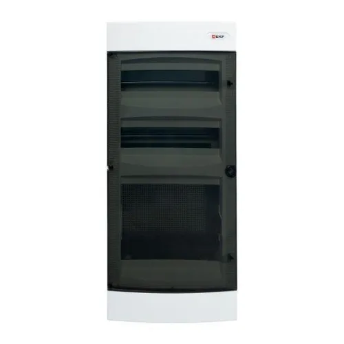 Щит комбинированный Unix 2х12мод. + 1 монтаж. плата 4 габарит IP41 прозр. дверь PROxima EKF ux-2x12+1m-n фото 7