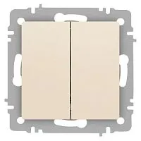 Переключатель 2-кл. СП Accent 6-107-02 10А IP20 250В AL/CU сл. кость Intro Б0063558